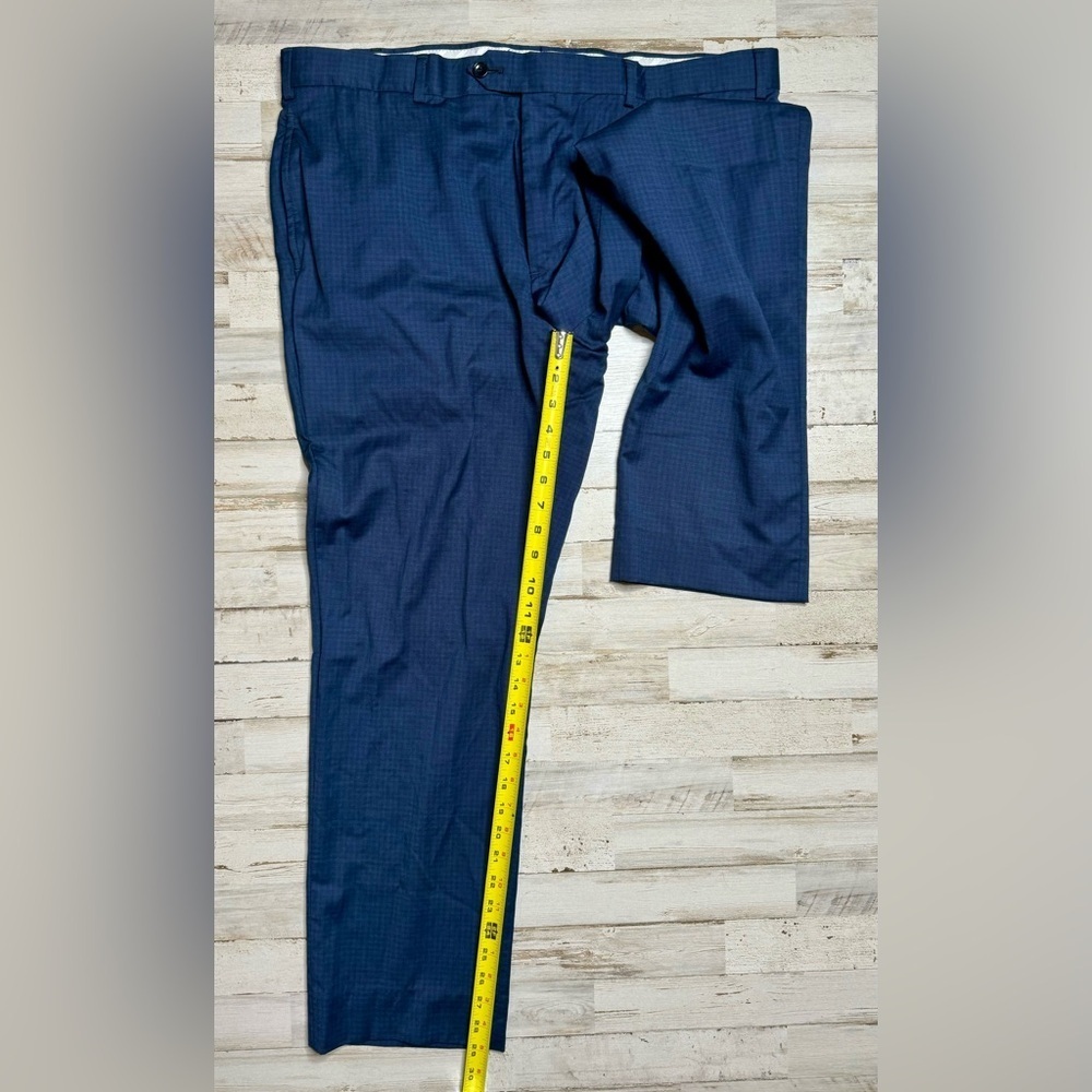Brooks Brothers Pants Men's 40x29 Blue Regent Fit BrooksFlex Reda Flexo Wool - Picture 6 of 11